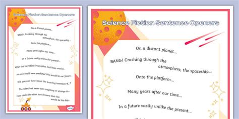 what is a sentence for science fiction