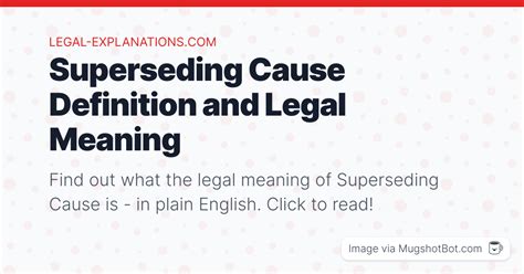 what is a superseding cause in law
