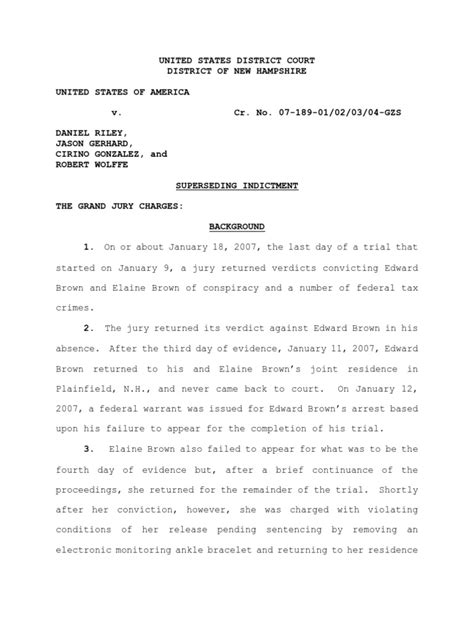 what is a superseding indictment in federal court