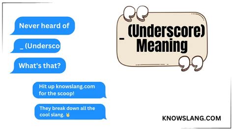 what is underscore mean