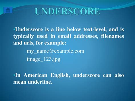 what is underscores mean