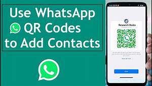 whatsapp contact exchange qr code