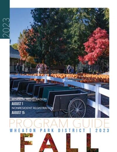 Wheaton Park District Fall Catalog