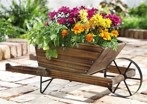 wheelbarrow planter