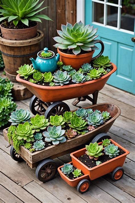 whimsical succulent planter