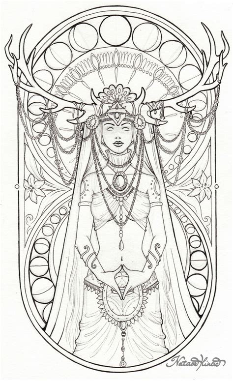 wiccan coloring pages for adults