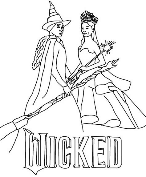 wicked coloring pages