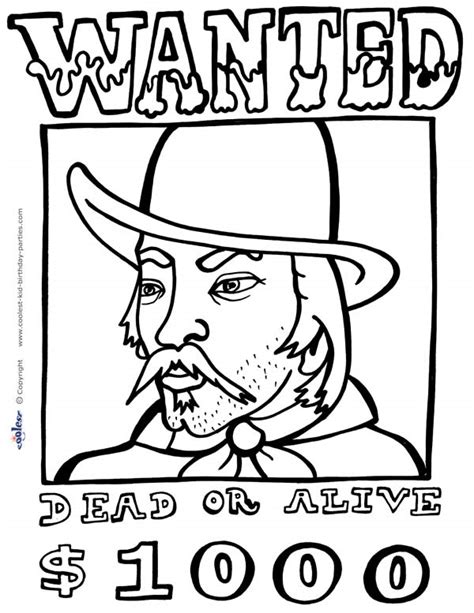 wild west coloring pages