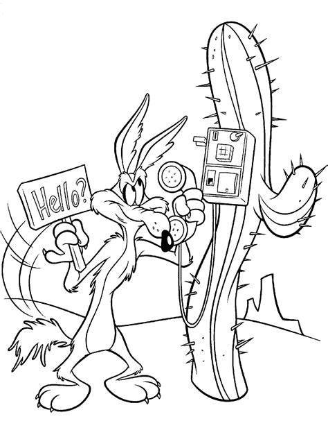 wile e coyote coloring pages