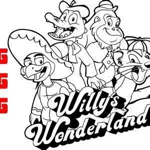 willy's wonderland coloring pages
