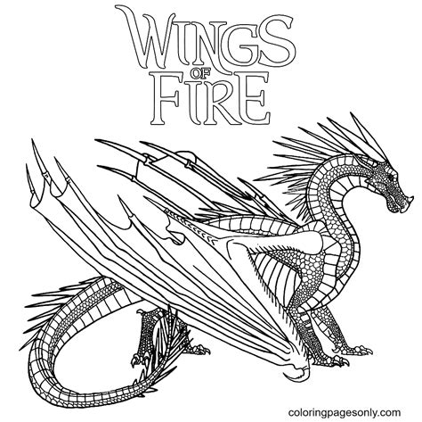 wings of fire coloring book pdf