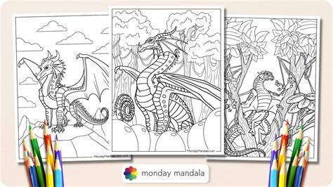 wings of fire coloring pages