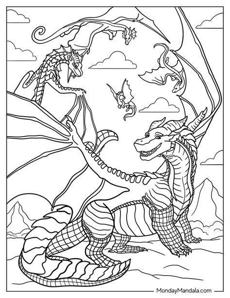 wings of fire coloring pages pdf