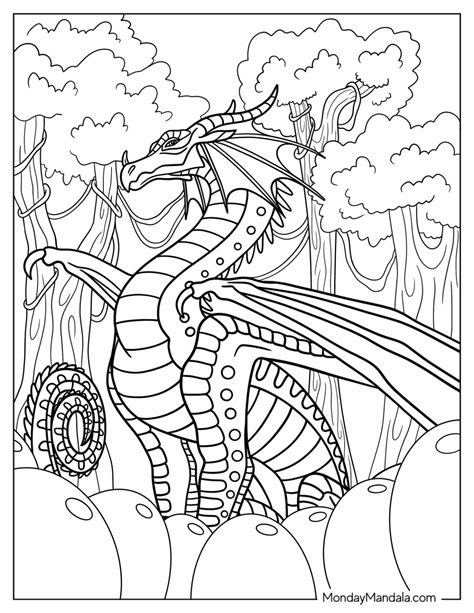 wings of fire colouring pages
