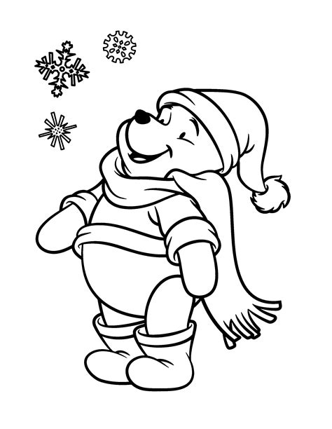 winnie the pooh winter coloring pages