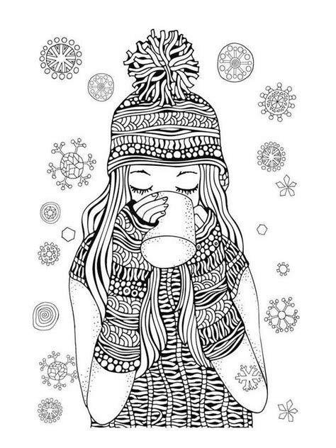 winter adult coloring sheets