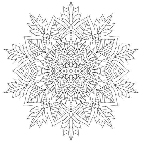 winter mandala coloring pages free