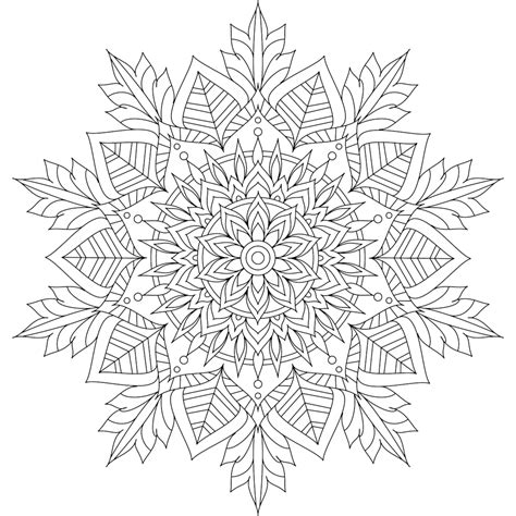 winter mandala coloring pages free