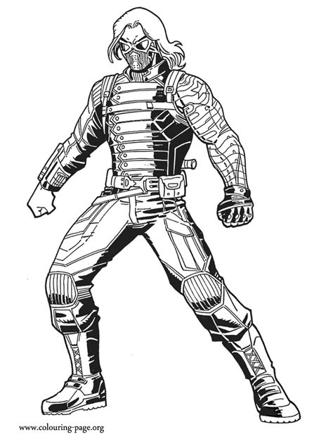 winter soldier coloring pages