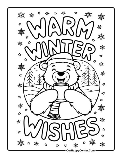 winter themed coloring pages