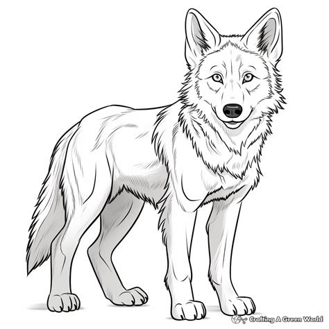 wolf for coloring