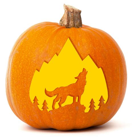 wolf pumpkins