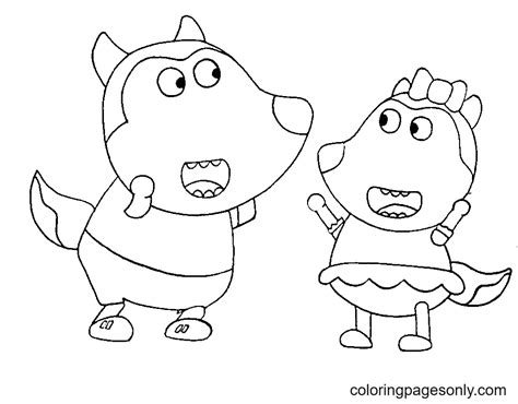 wolfoo coloring pages pdf