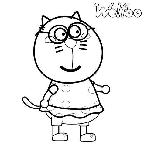 wolfoo coloring pages wolfoo cartoon drawing