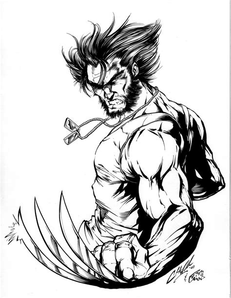 wolverine coloring pages