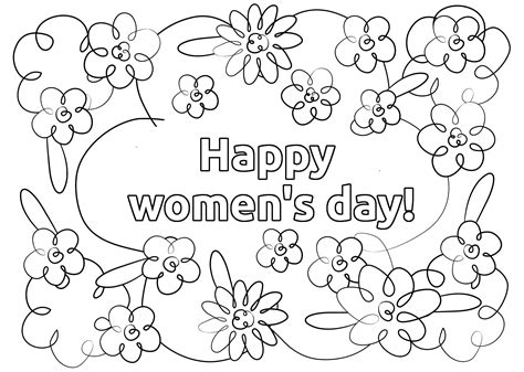 women's day coloring pages