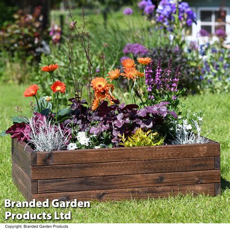 wooden flower bed