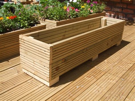 wooden planters