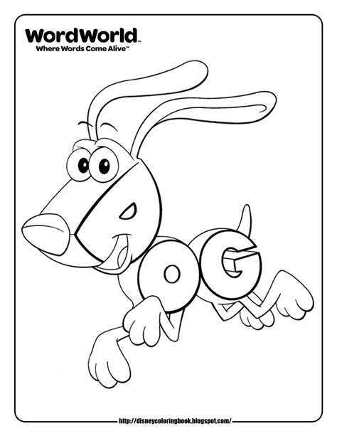 wordworld coloring pages