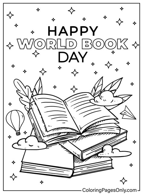 world book day colouring sheets