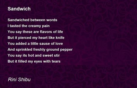 write a poem about someone longing for a sandwich