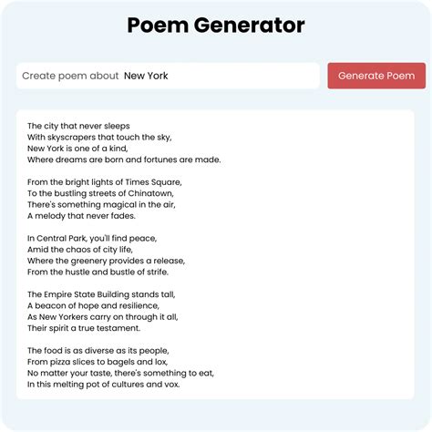 write a poem generator
