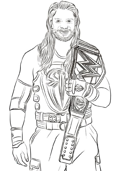 wwe coloring pages