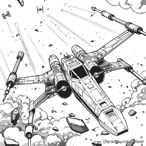 x wing coloring pages