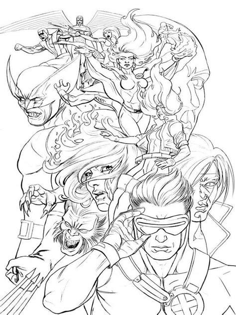 x-men coloring pages