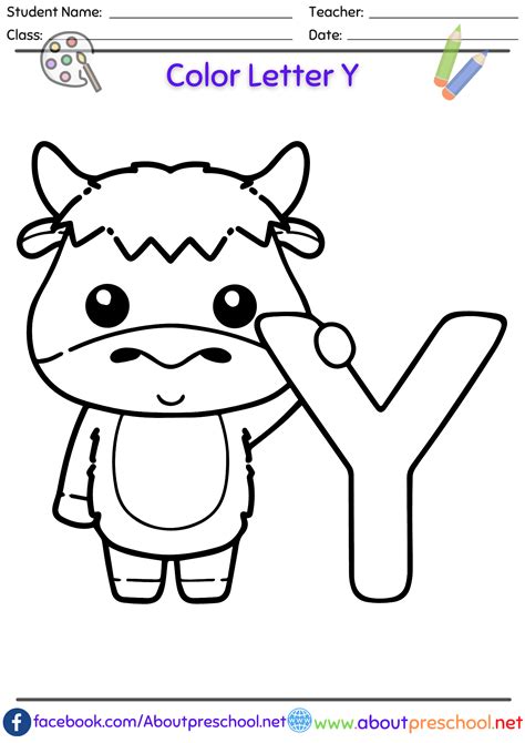 y coloring pages