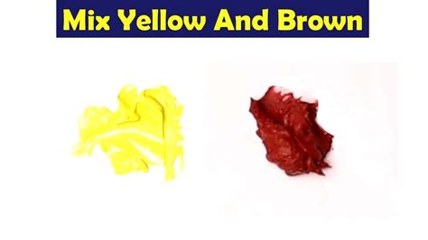 yellow and brown mixed