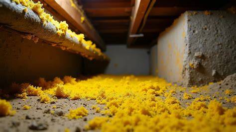yellow mold in bathroom
