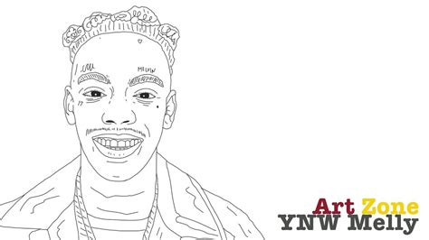 ynw melly coloring pages