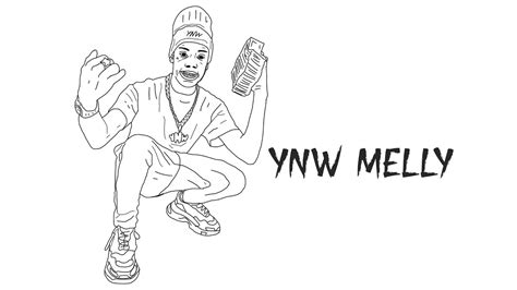 ynw melly coloring pages