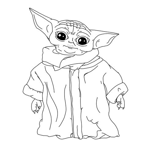yoda coloring pages