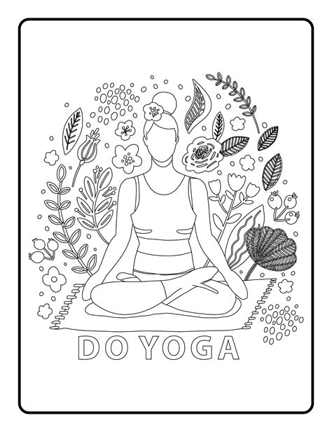 yoga coloring pages