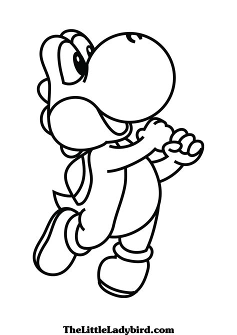 yoshi and mario coloring pages