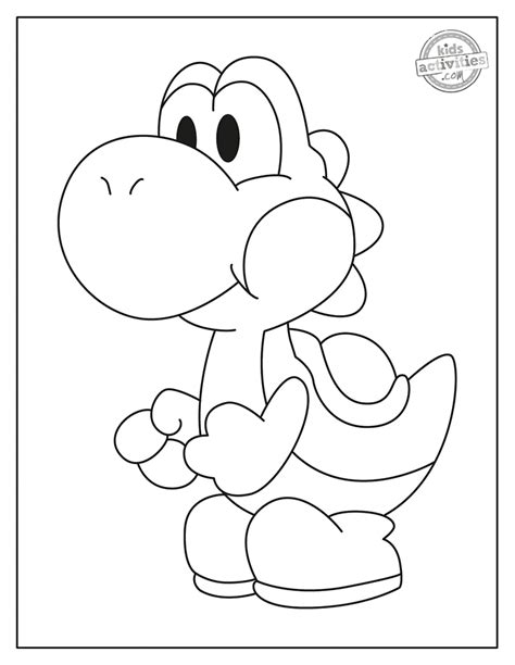 yoshi coloring pages