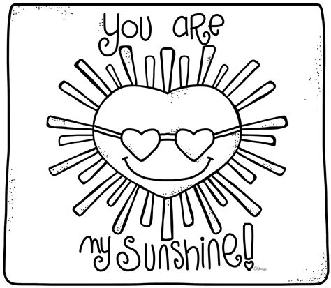 you are my sunshine coloring pages