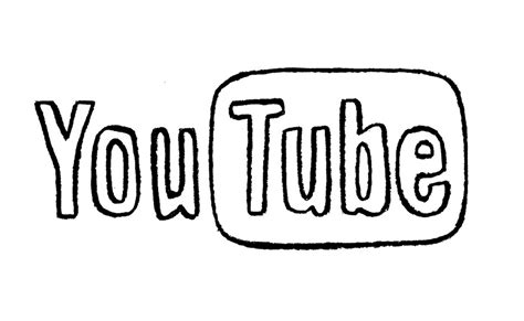 youtube logo coloring pages